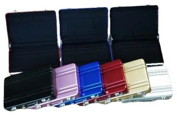 Aluminium alloy metal card holder in six colours with 16mm thickness