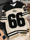 Man wearing a loose grey T-shirt with a 3D printed Chicago Bulls number 23 design on the front.