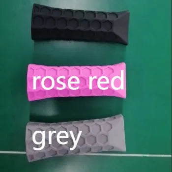 Silicone racket grip protective sleeve in five colours: black, gray, Rose Red, Milky White, light brown