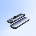 Compact 9-in-1 USB dock adapter with HDMI, VGA, Ethernet, USB 3.0, and card reader ports.