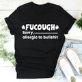 Black loose straight cut cotton T-shirt with short sleeves and round neck