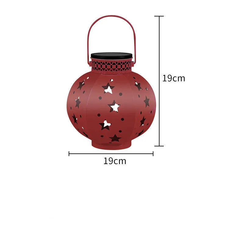 Solar powered European style night light in aluminium for courtyard garden with IP65 protection and 6-12 hour lighting
