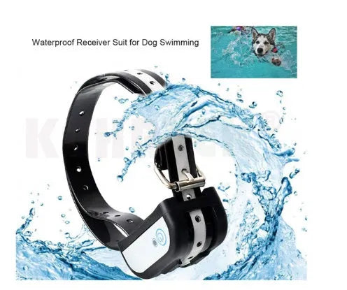 Smart pet wireless electronic fence system with transmitter, rechargeable receiver, and adjustable TPU collar strap for outdoor dog training