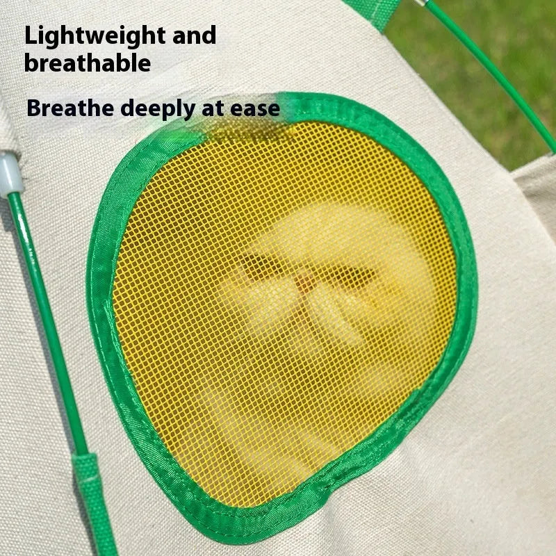 Dome-shaped cloth cat tent with optional thick pad, suitable as indoor pet bed or cage alternative