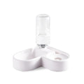 White pet water fountain for cats and dogs with 2.5L capacity and quiet pump
