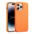 Genuine leather magnetic phone case for iPhone showing strong magnetic adsorption in Berry Purple colour