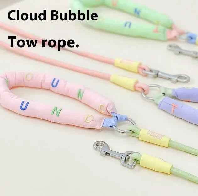Polyester dog leash in hand-holding rope design measuring 150cm long