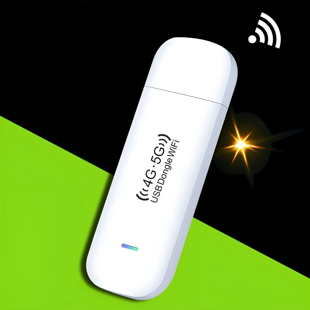 4G wireless router, 150Mbps, compact 95x32.5x12mm, home routing, black device
