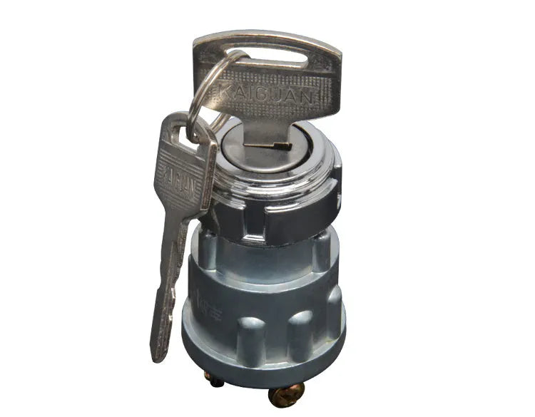 Pure copper vehicle ignition switch with key for trucks and forklifts