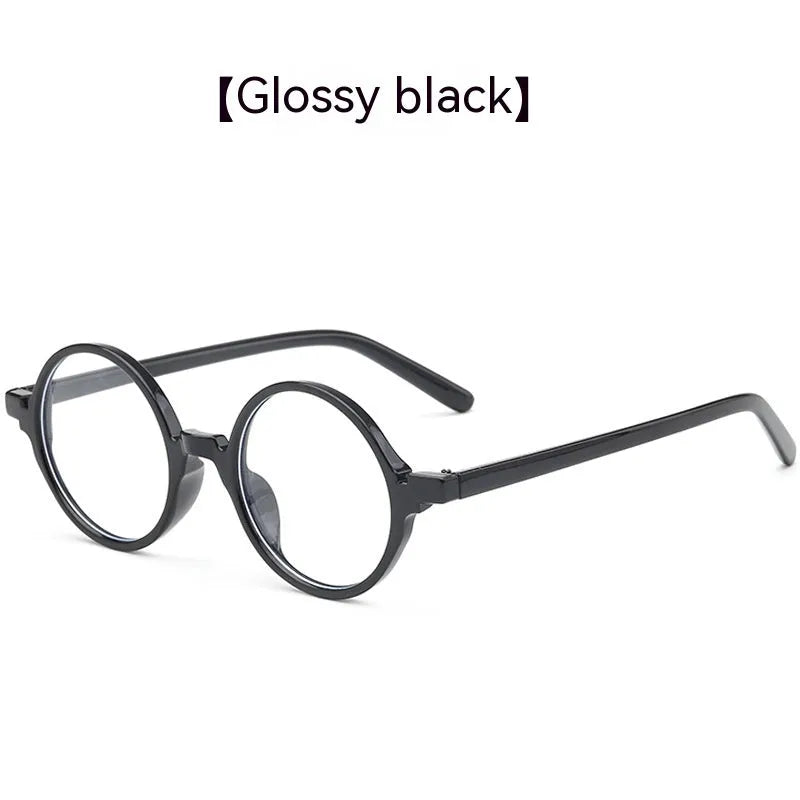 Retro round flat mirror glasses in four colour options for fashion accessories