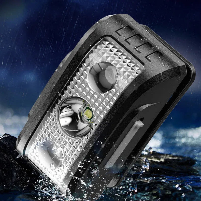 Super bright rechargeable LED headworn lamp with 450MA battery, ABS construction