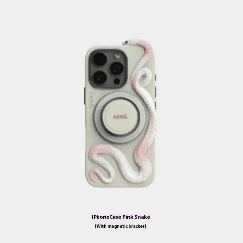 Black leather full-coverage protective case for an Apple iPhone showing front and back