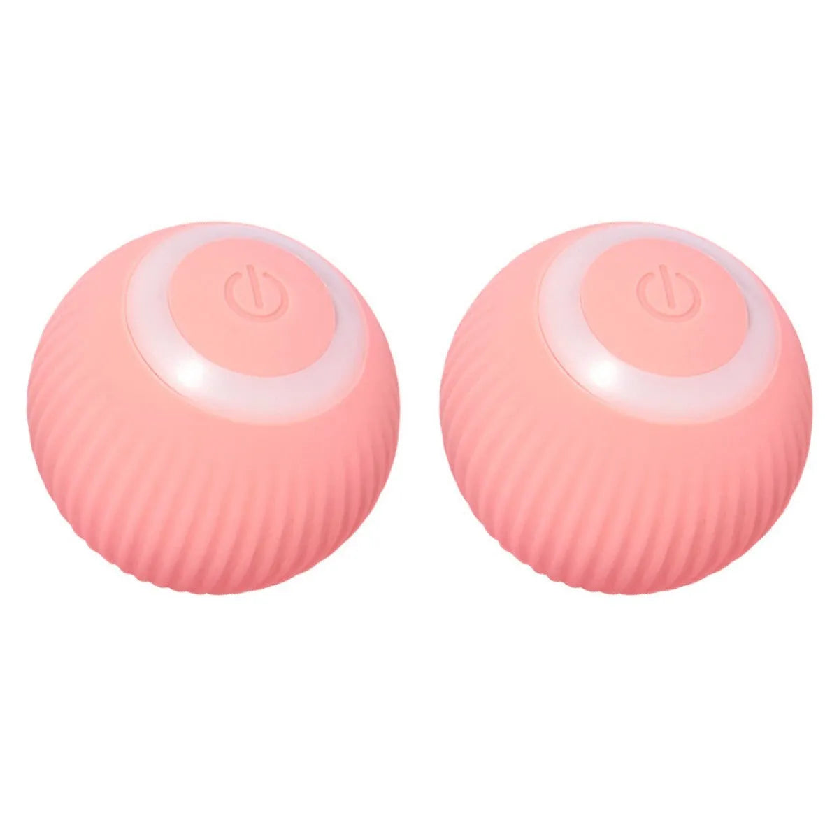 Green automatic rotating ball cat toy with 43mm diameter for claw control and intelligent obstacle avoidance