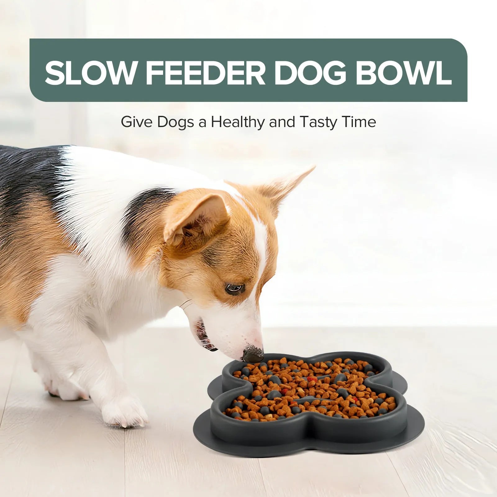 Silicone pet licking pad for cats and dogs with textured surface and non-slip base