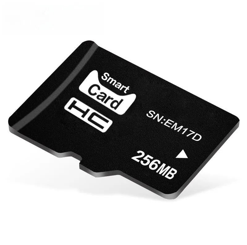 A single 256MB microSD TF memory card in its retail packaging.