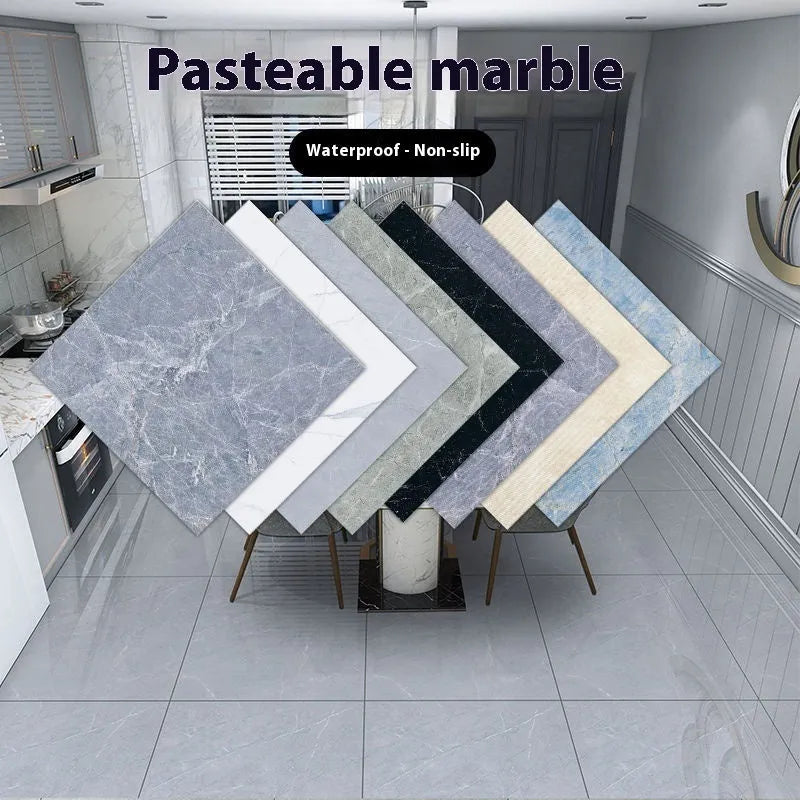 Marble simulation stone sticker 40x40cm plastic self-adhesive geometric pattern bathroom kitchen