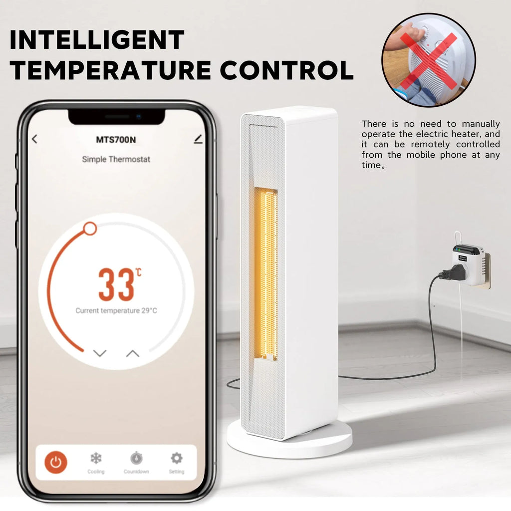 White EU standard smart socket with single outlet for voice and app remote control