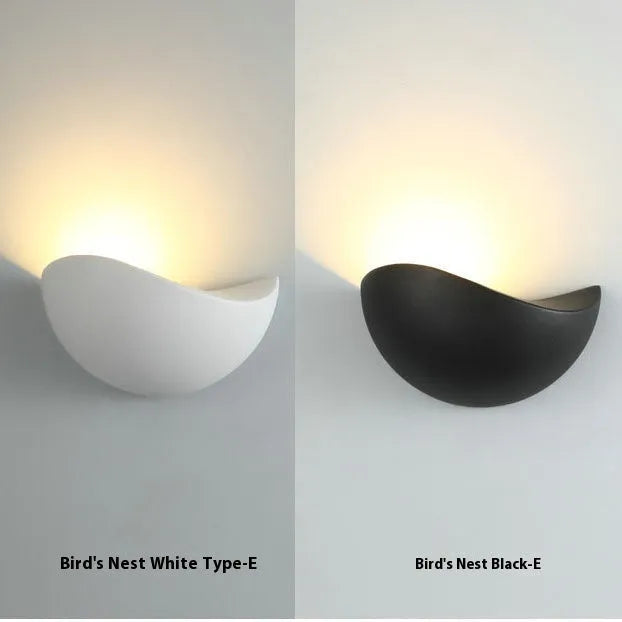Black Bird's Nest style LED courtyard lamp with IP65 waterproof rating and warm white light.