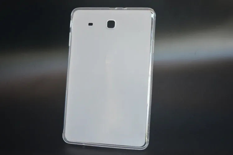 Clear transparent white ultra-thin silicone tablet protective case