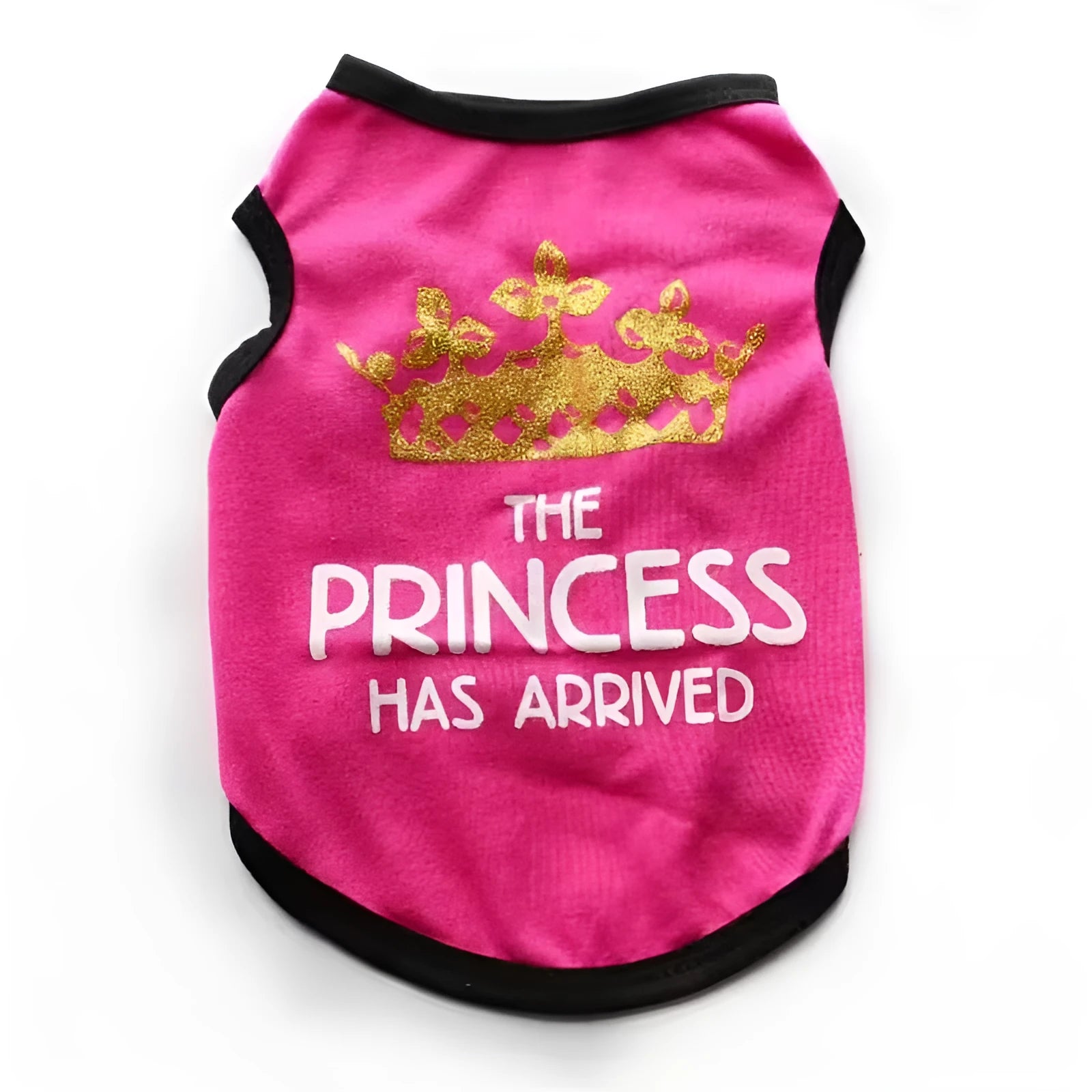 Lightweight cotton dog vest for puppies in a choice of six colours including blue and pink, shown on a small dog.
