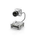 Silver Caddx ADAPTS digital image transmission unit for DJI FPV drones with connection cables and mounting screws.