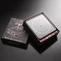 Music Tesla coil lightning speaker in black with Bluetooth connection, adjustable arc length, compact host