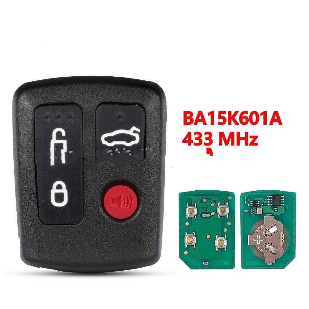 Ford car remote key replacement shell in ABS plastic, shown in 2+1 and 3+1 button style options.