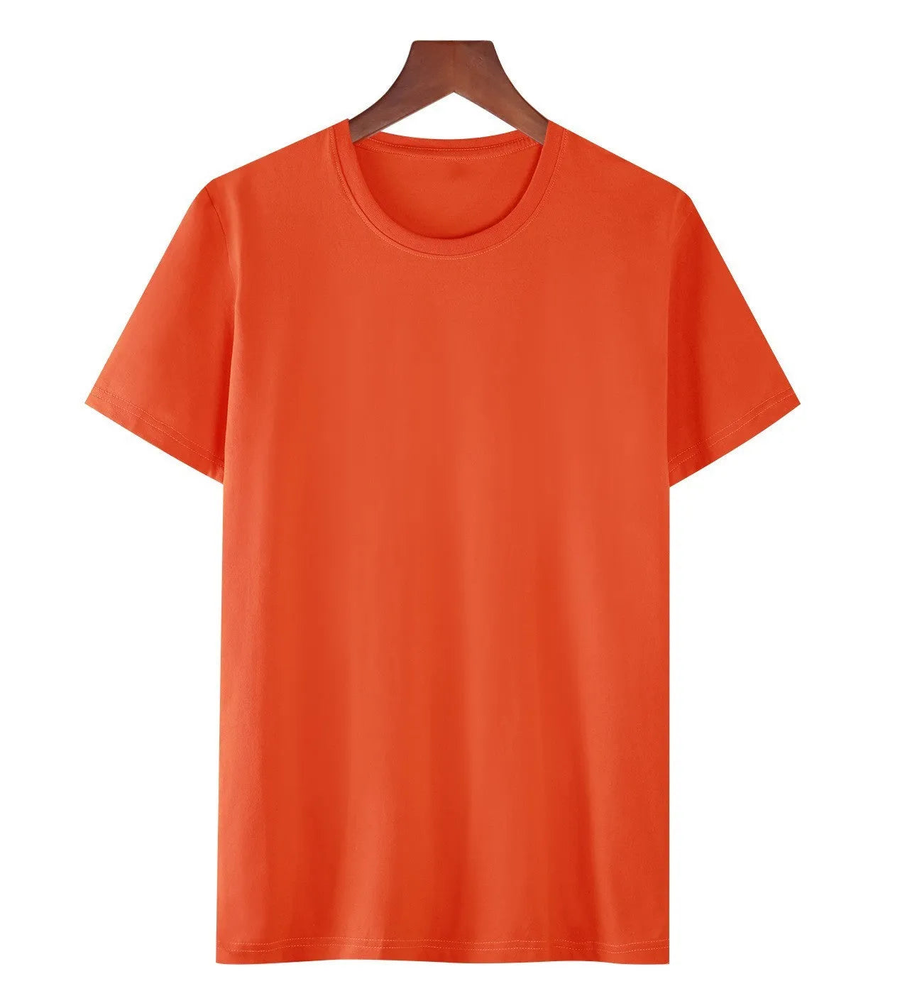 A man's loose-fitting black cotton T-shirt with short sleeves, laid flat.