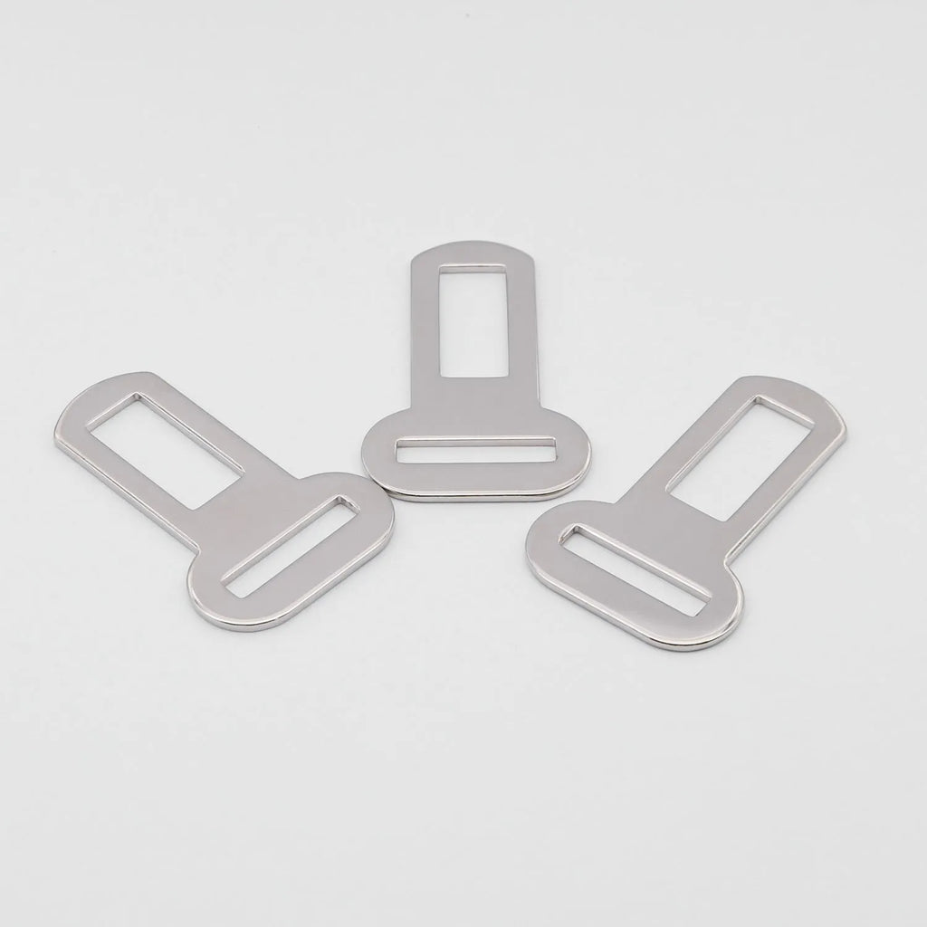 26mm silvery metal pet car safety buckle for vehicle travel restraint systems