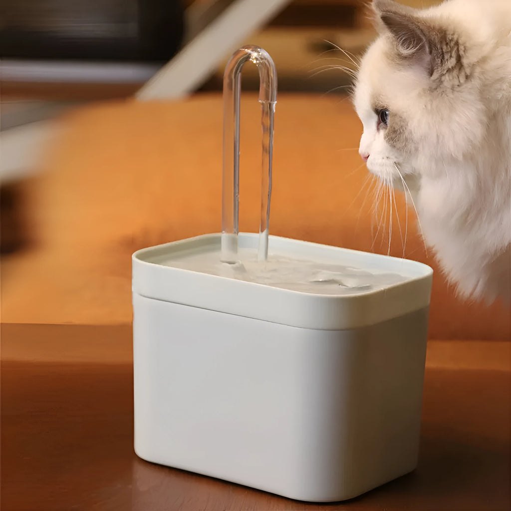 Automatic cat water fountain 1.5L USB mute pump recirculating filtering drinker bowl for cats and pets