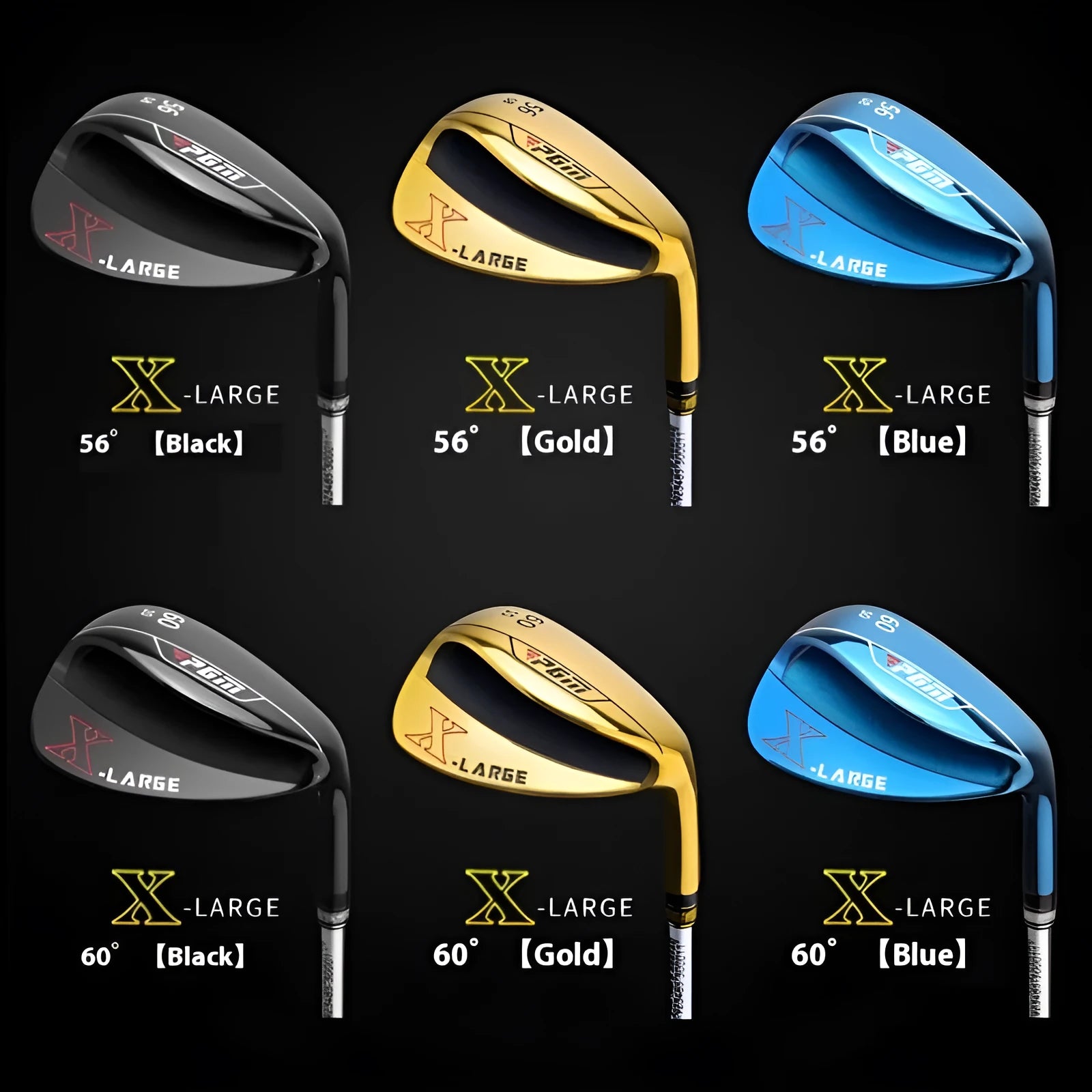 PGM Golf Sand Rod Men's Wedge with CNC groove face and wide sole in colour option