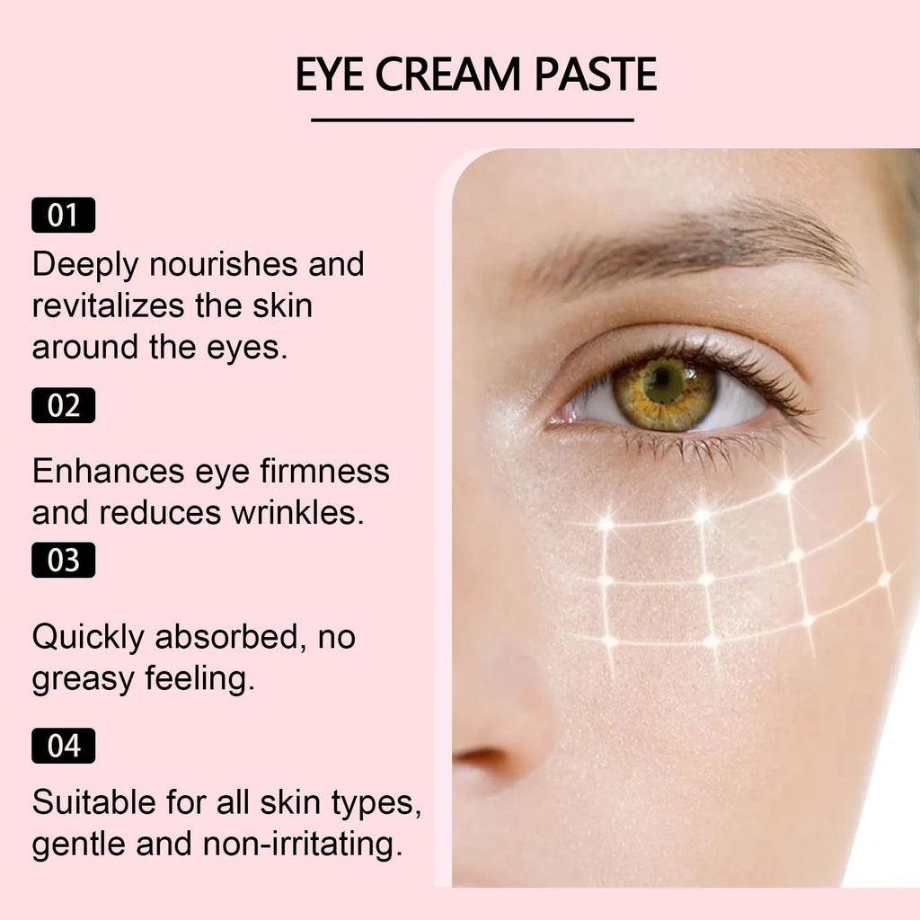 Moisturising eye and neck cream 10ml in ten single-use 1ml sachets with hyaluronic acid