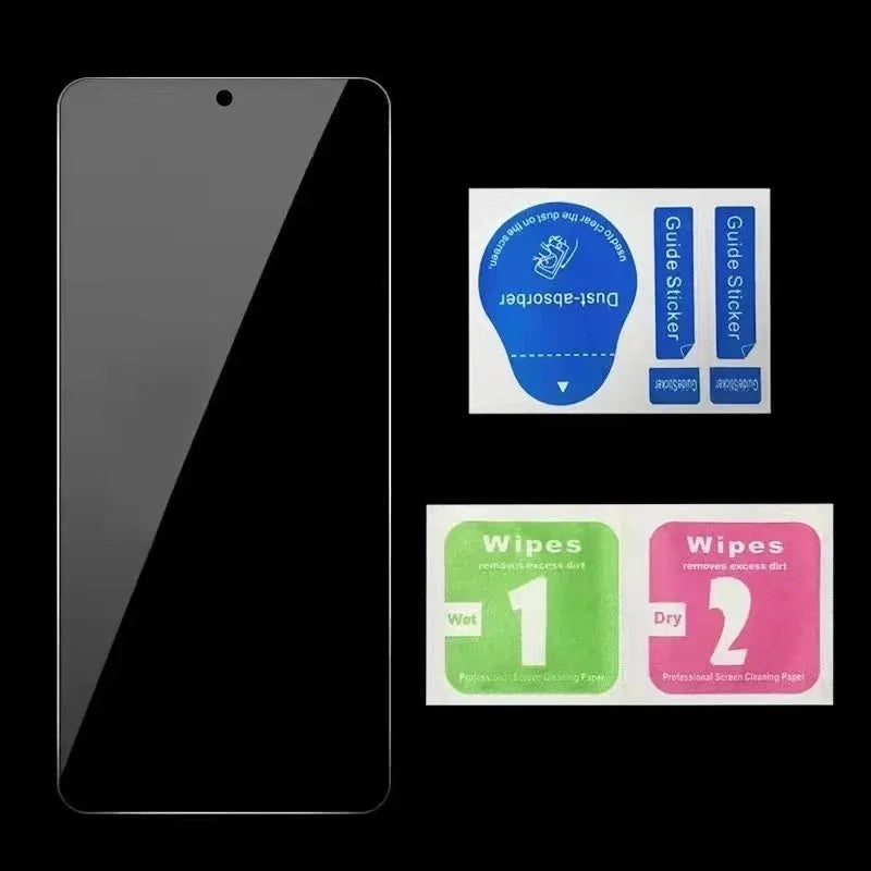 Anti-spy screen protector for Xiaomi Poco and Redmi Note smartphones with privacy filter