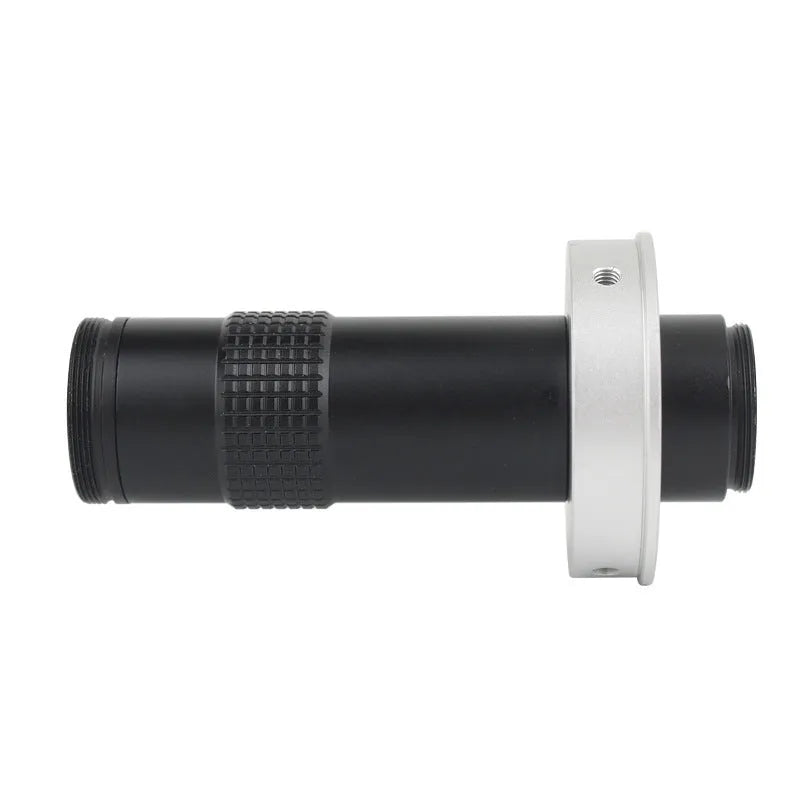 Black industrial camera monocular lens measuring 30mm diameter by 84mm length with 130 times magnification