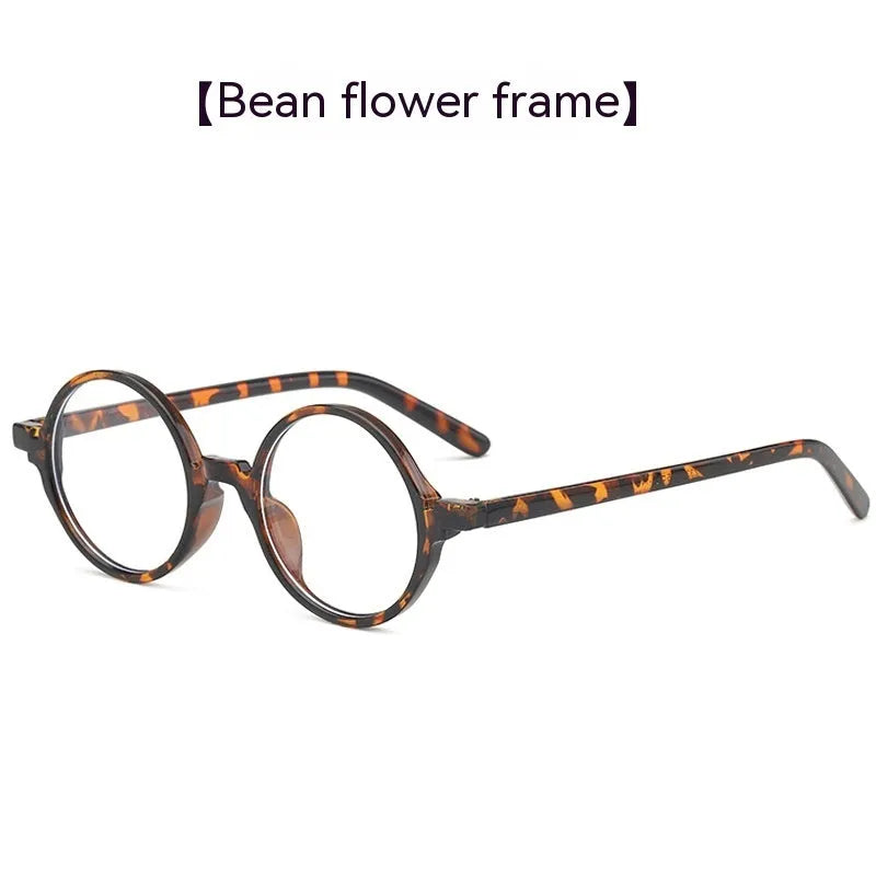 Retro round flat mirror glasses in four colour options for fashion accessories