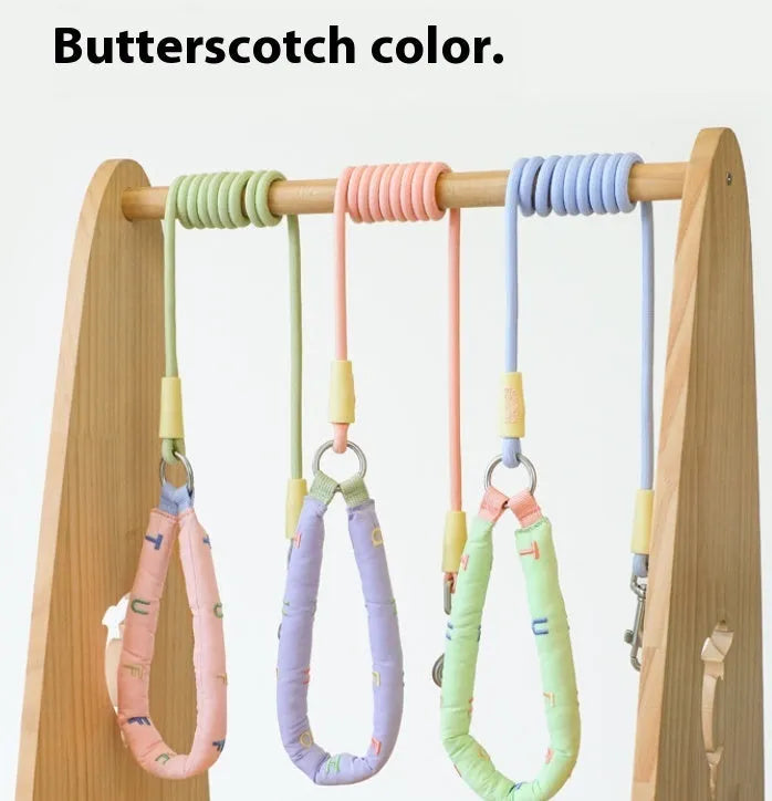 Polyester dog leash in hand-holding rope design measuring 150cm long