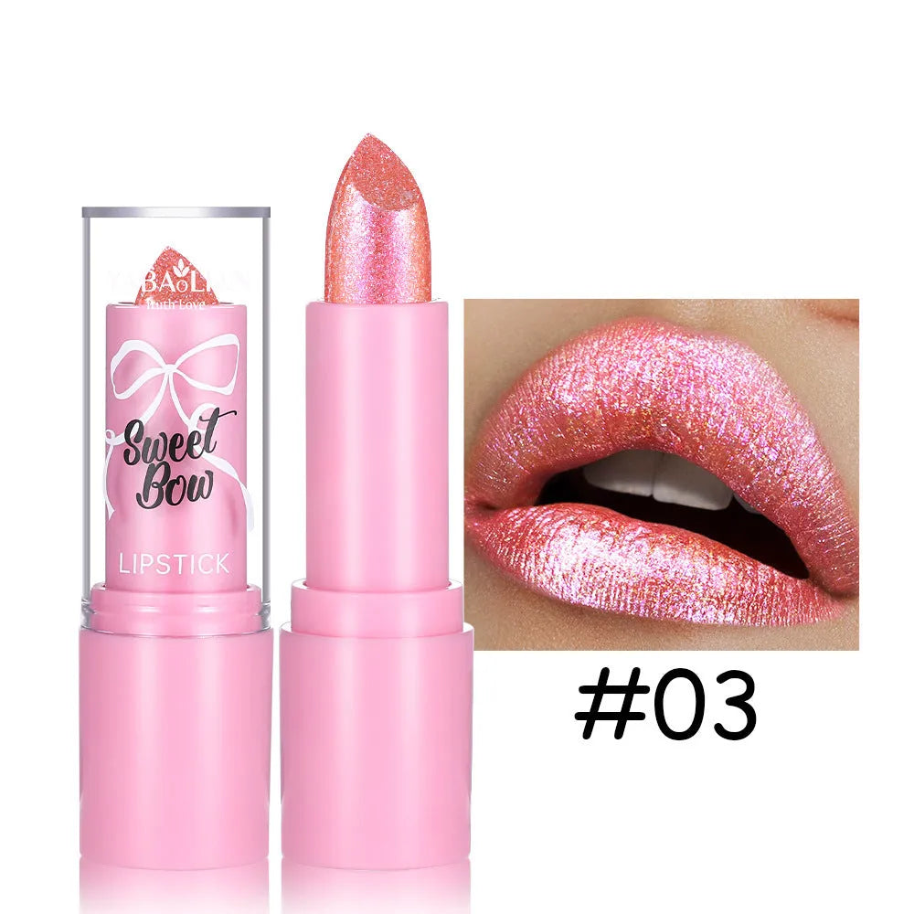 Starlight Diamond Sweetheart Bow Lipstick in six colour shades