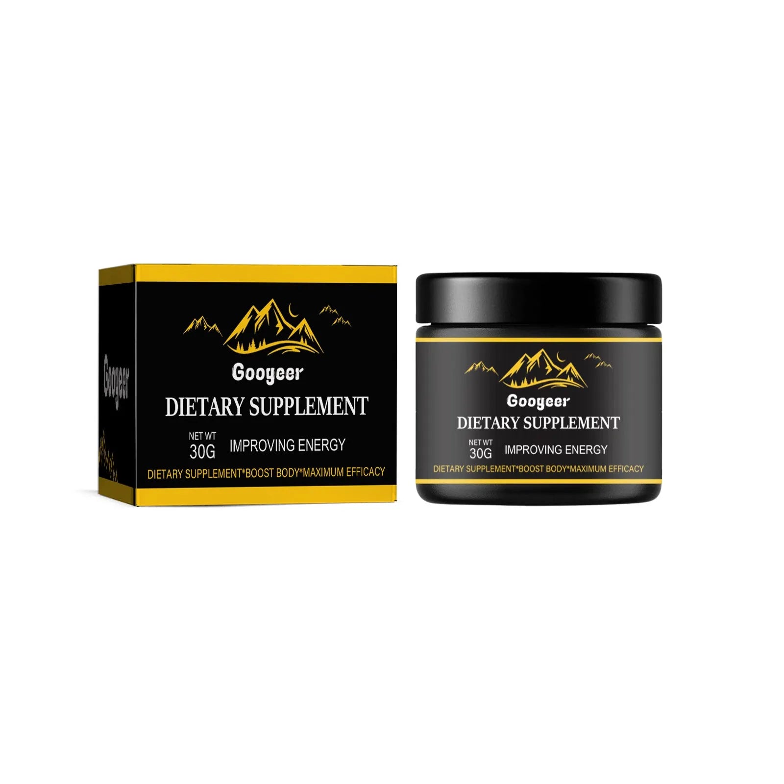 30g bottle of dietary supplement body care drops for external application.