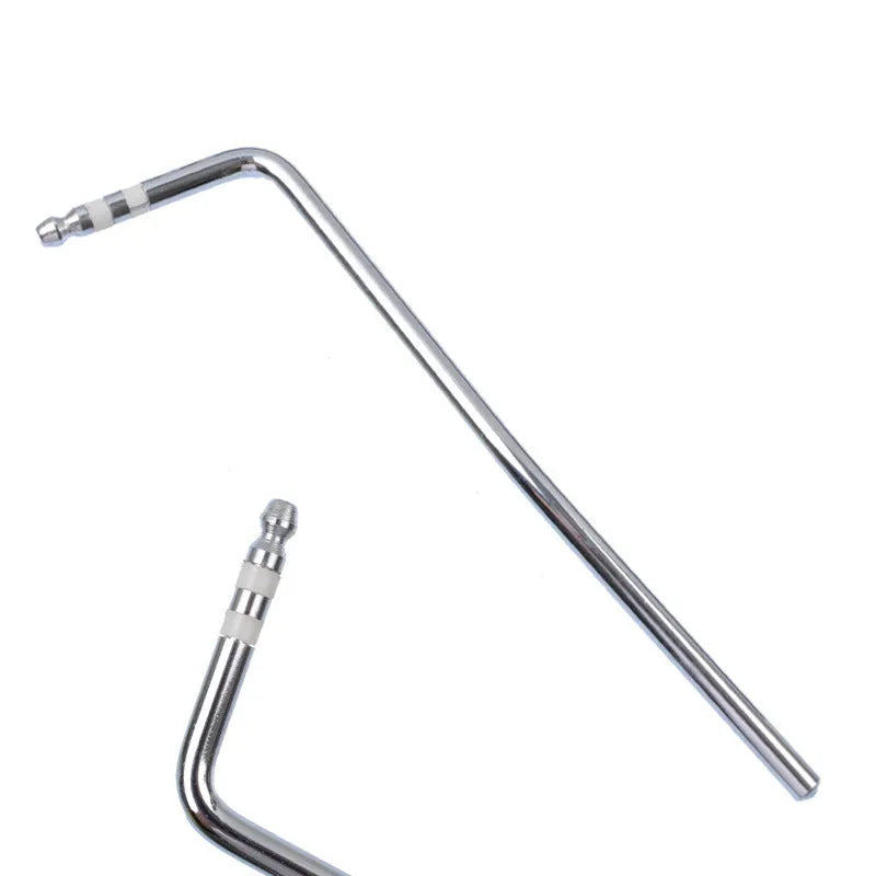 Direct plug-in metal tremolo crank arm for guitar in black, blue, gold, and silver colour options.