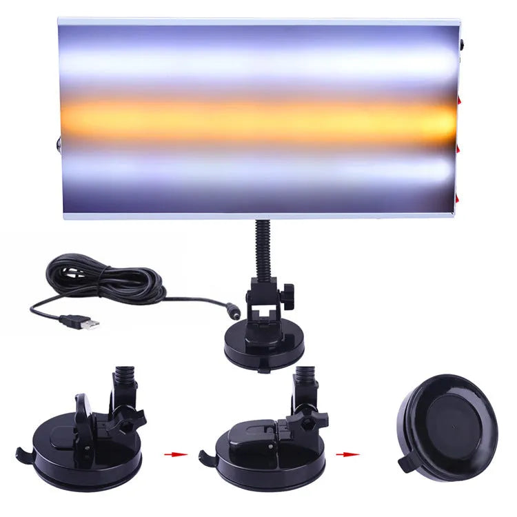 MPT X009 white car dent detector suit with concave inspection light for automotive bodywork repair