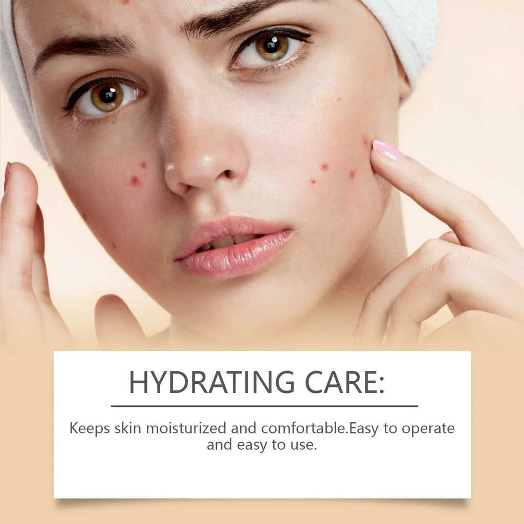 Pack of eight acne patches with tea tree oil and centella asiatica extract for targeted spot treatment