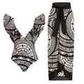 Women's vintage print one-piece swimsuit with deep V-neck and ruffled detailing in polyester fabric