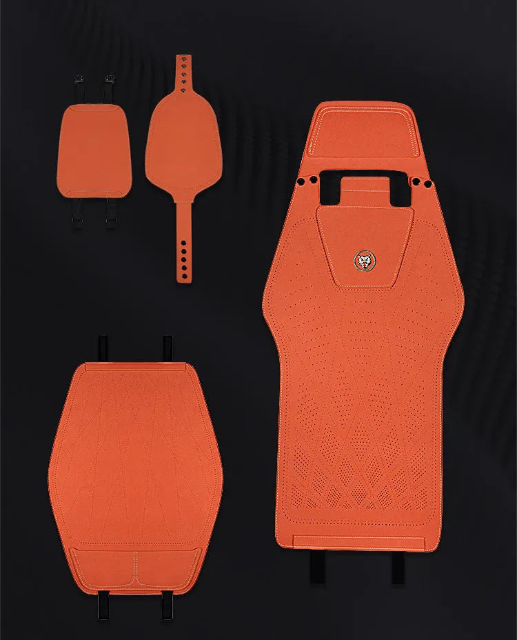 Tailored leather ultra thin car seat cover in six colour options with fur material and gradient hole positioning