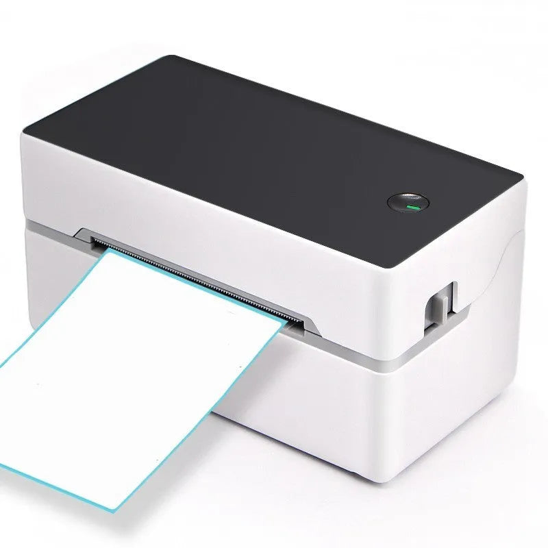 Thermal label printer with Bluetooth and USB, 150mm/s speed, compact 16x8x8 cm desktop model