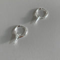 Geometric star-shaped ear clips for women with electroplated copper construction and metallic finish