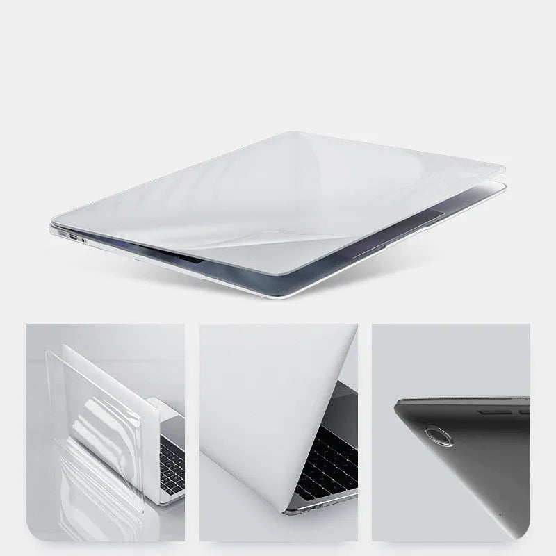 PC protective shell case for MacBook Pro 14.2-inch and 16.2-inch laptops in transparent and black colours