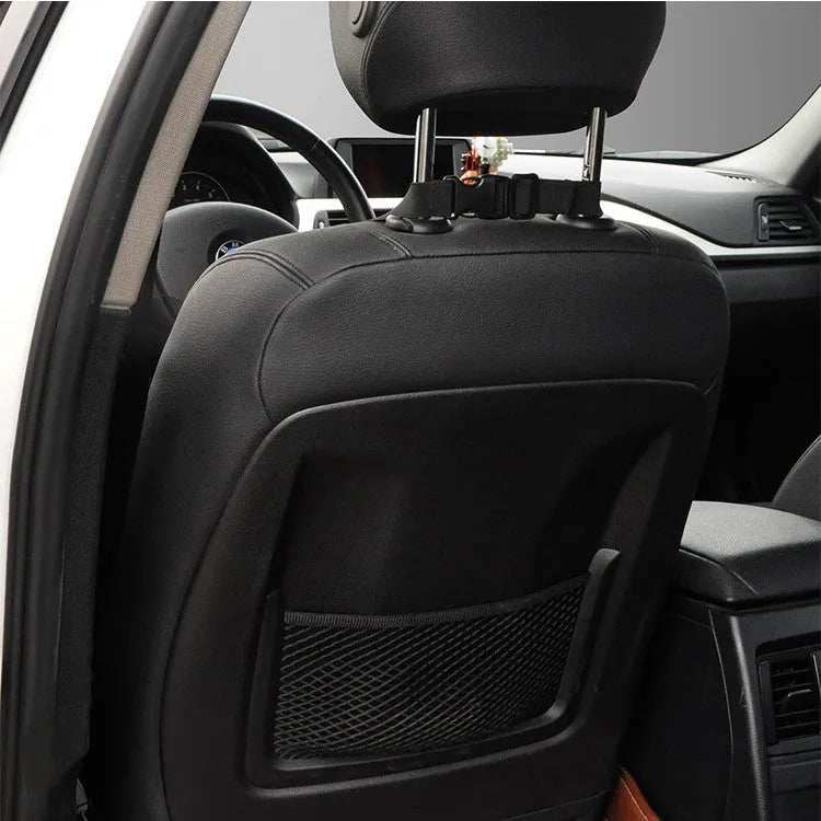 Memory cotton car cushion in solid colour on vehicle seat providing waist and back support