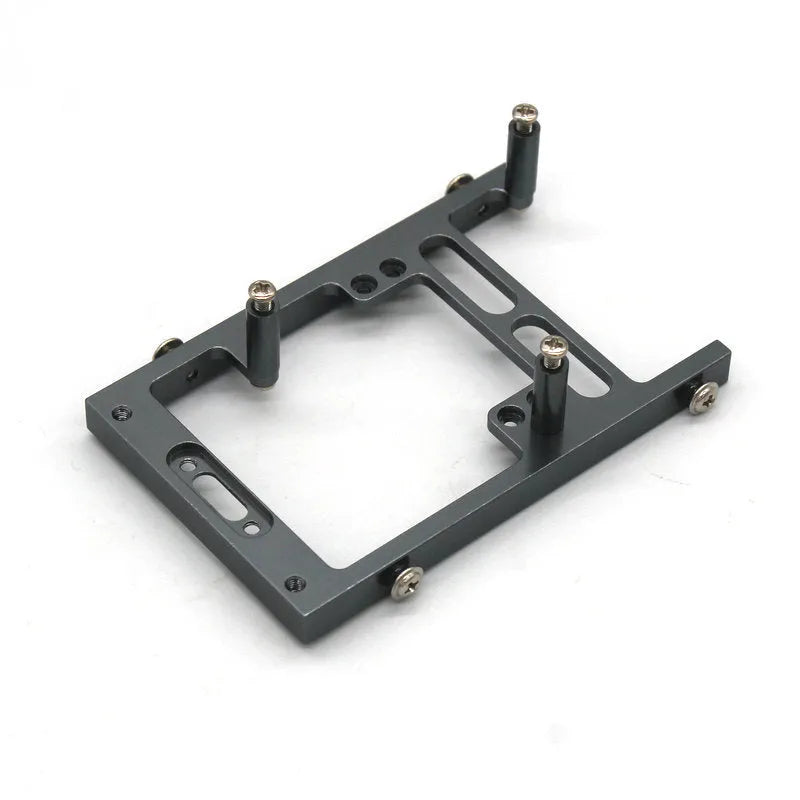 Grey alloy military card model remote control car accessories with black tyres