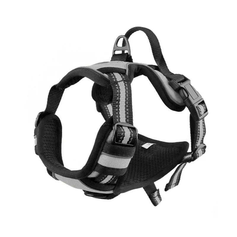 Adjustable Oxford cloth dog harness in multiple colours and sizes for walking and outdoor use