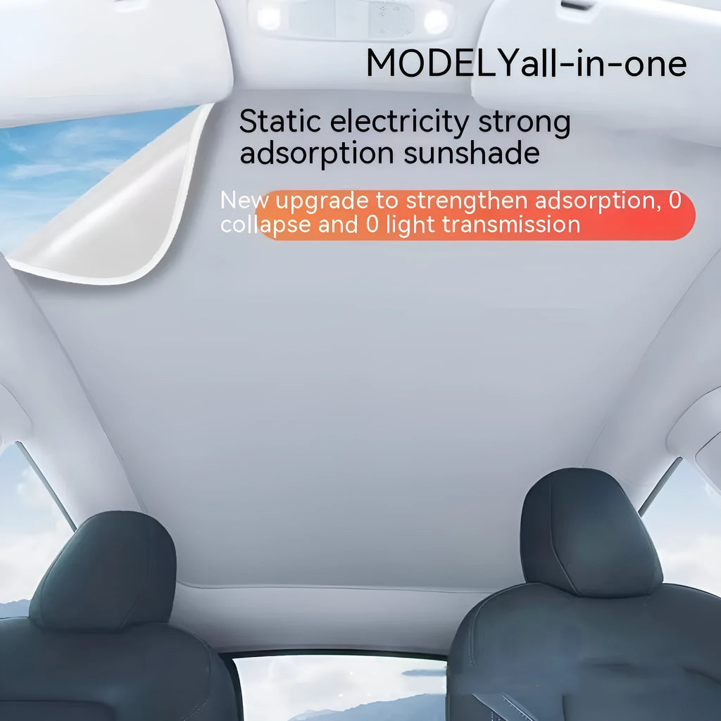Silicone electrostatic adsorption sunshade with plaid pattern for special vehicles